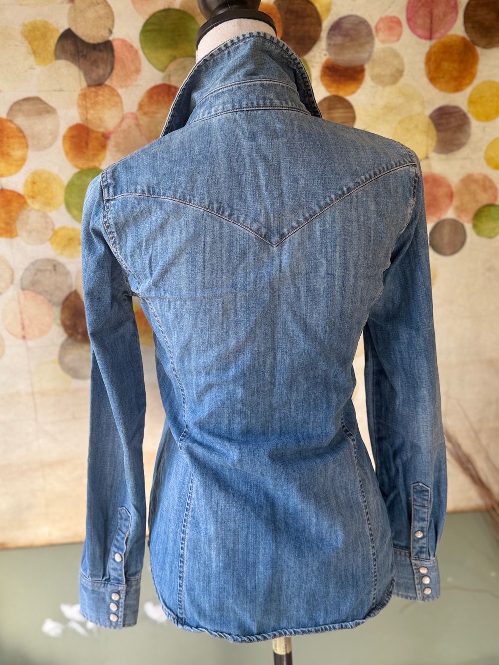 J. Crew Denim Button-Front Shirt - Picture 7 of 14
